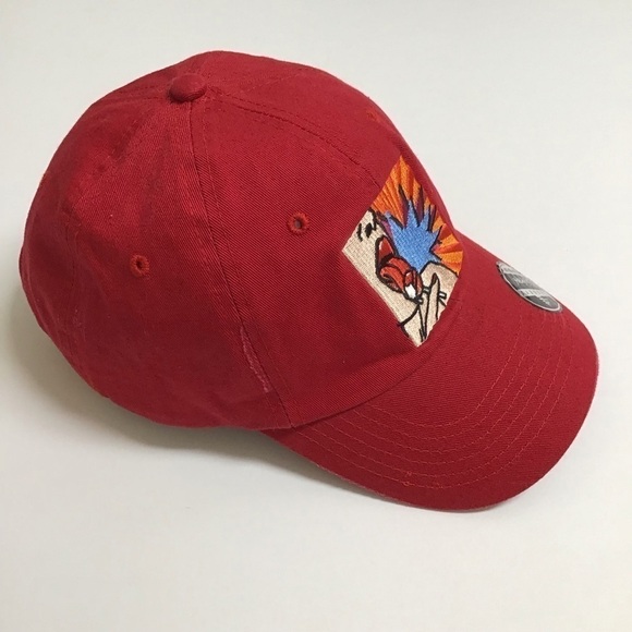 The Black Keys Rock Band Hat Strap Back Cap Red Canvas Lollipop Adjusts RARE NEW - Picture 11 of 12